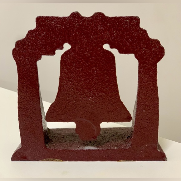 1776 1976 Vintage Solid Cast Iron Figural Liberty Bell Commemorative Doorstop - Picture 5 of 16